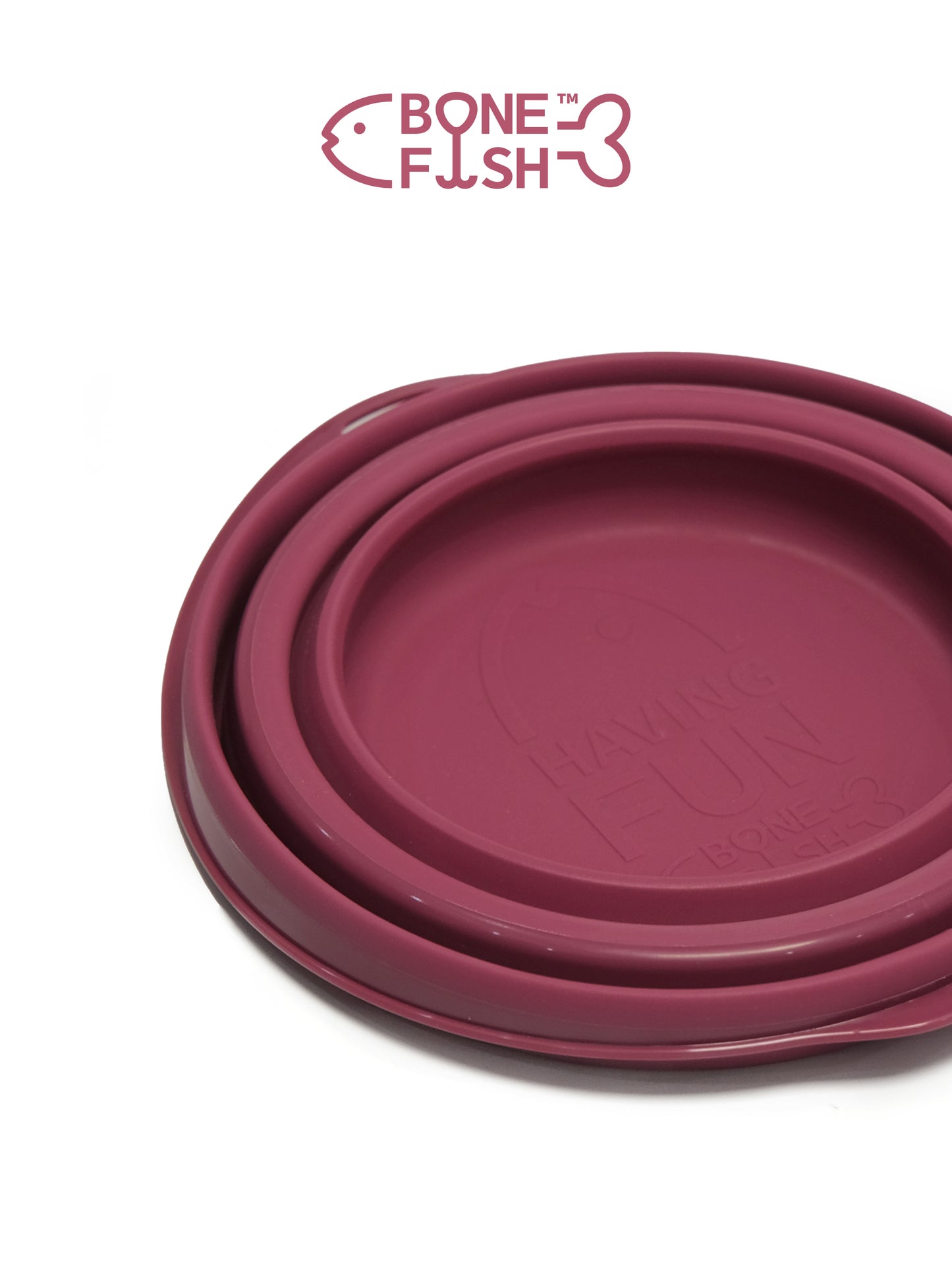 BONEFISH 倒れにくいペット用折りたたみボウル|安定・携帯しやすい犬用食器