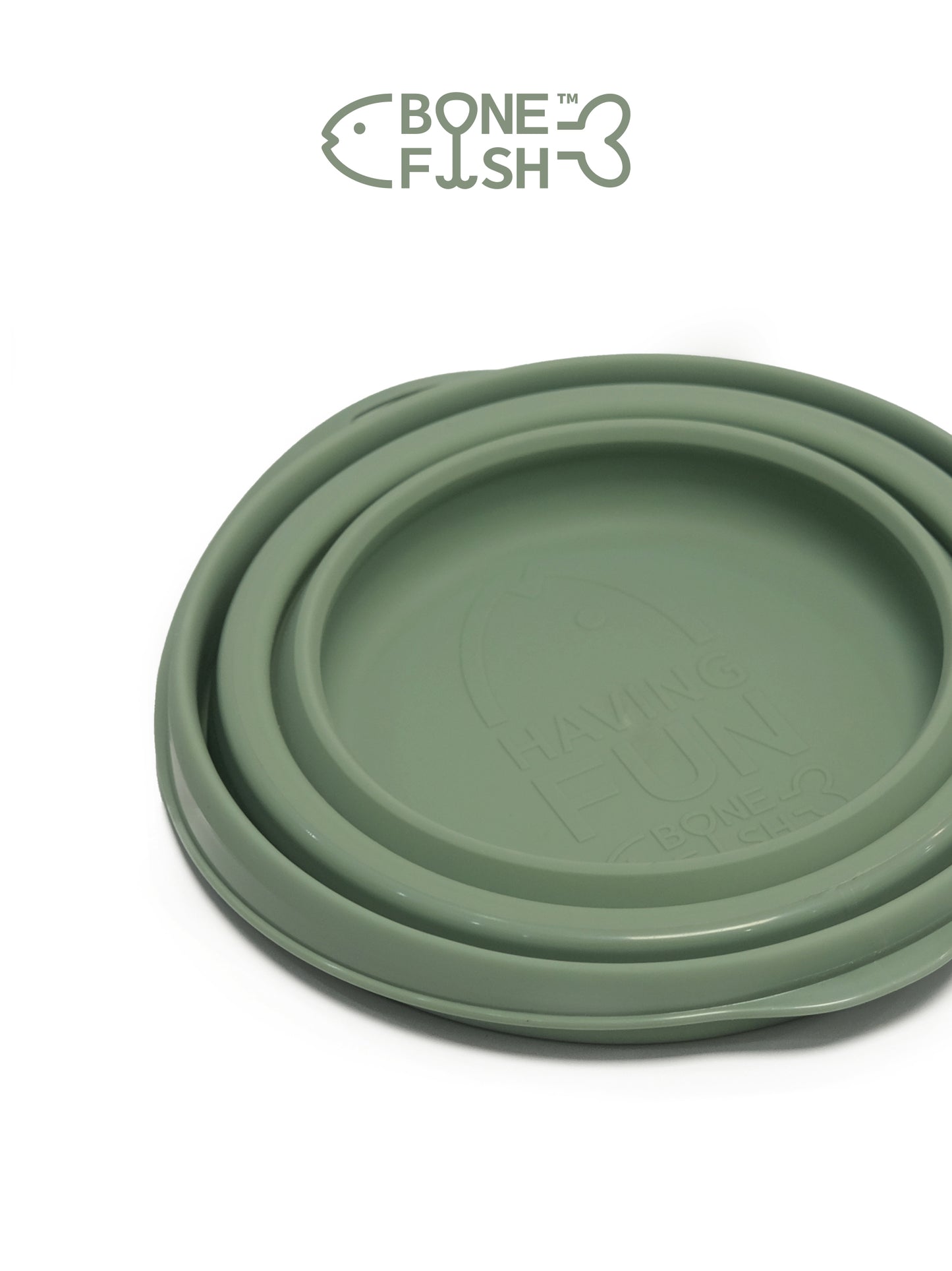 BONEFISH 倒れにくいペット用折りたたみボウル|安定・携帯しやすい犬用食器