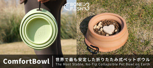 ComfortBowl: The Most Stable, No-Tip Collapsible Pet Bowl on Earth