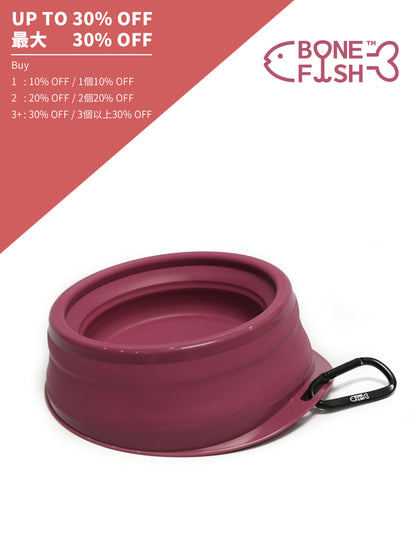 BONEFISH 倒れにくいペット用折りたたみボウル｜安定・携帯しやすい犬用食器