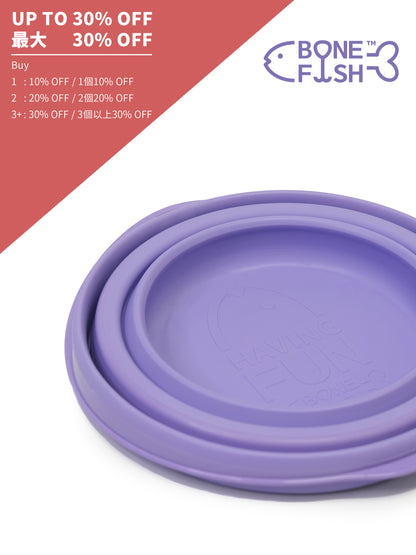 BONEFISH 倒れにくいペット用折りたたみボウル｜安定・携帯しやすい犬用食器