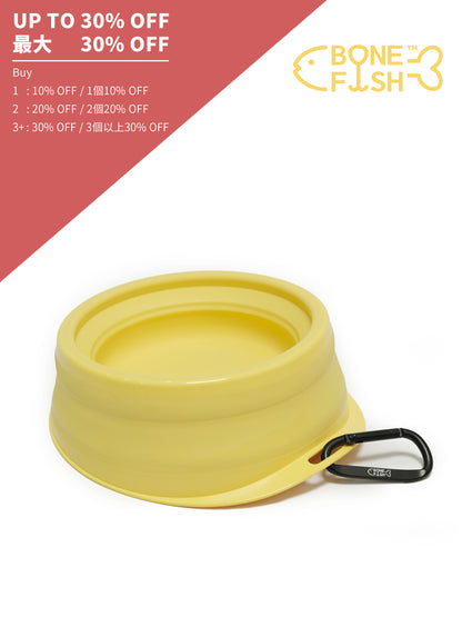 BONEFISH 倒れにくいペット用折りたたみボウル｜安定・携帯しやすい犬用食器