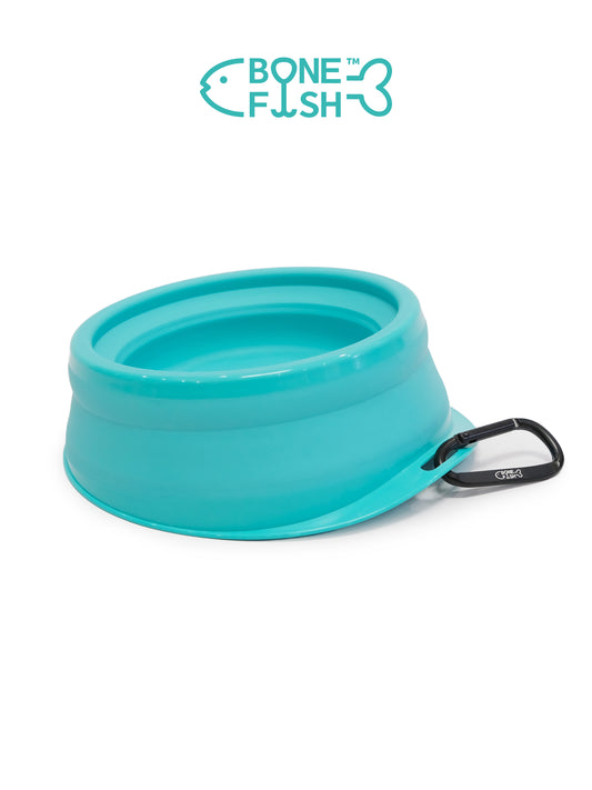 BONEFISH Anti-Collapse Collapsible Dog Bowl – Stable & Travel-Friendly Pet Bowl