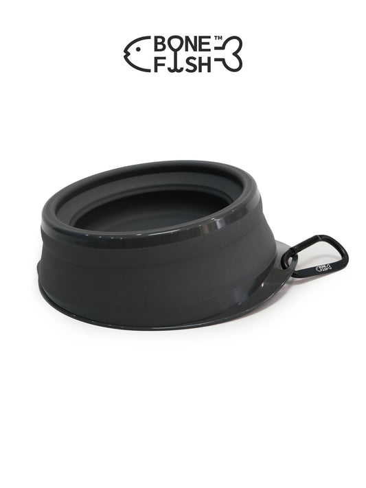BONEFISH Anti-Collapse Collapsible Dog Bowl – Stable & Travel-Friendly Pet Bowl