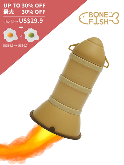 Rocket Feast – ペット用アウトドアフードコンテナ＆ボウル｜スタッカブル＆ポータブルなドッグトラベルキャニスター